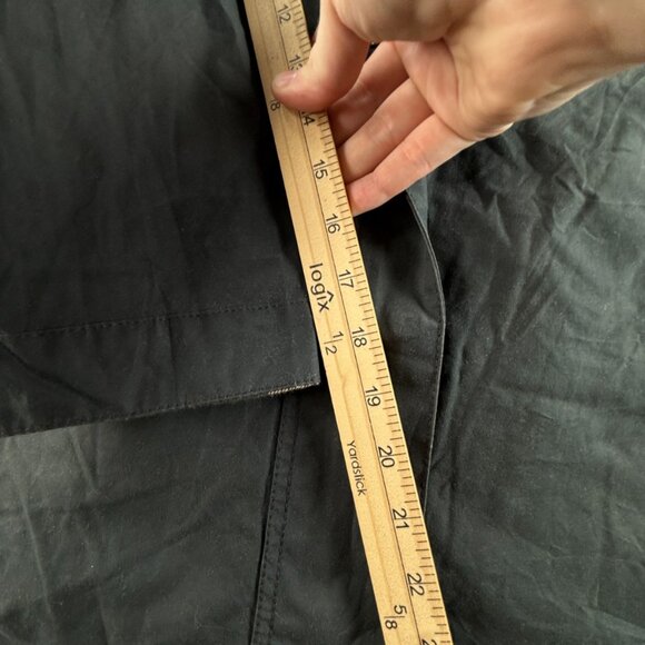 Barbour Rain Parka Heritage Brand Waxed Jacket Women Blue Hooded Size 6 US - Picture 10 of 16